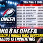Semana 8 de ONEFA: descansan Águilas UACH e Indios UACJ; agenda de 13 juegos